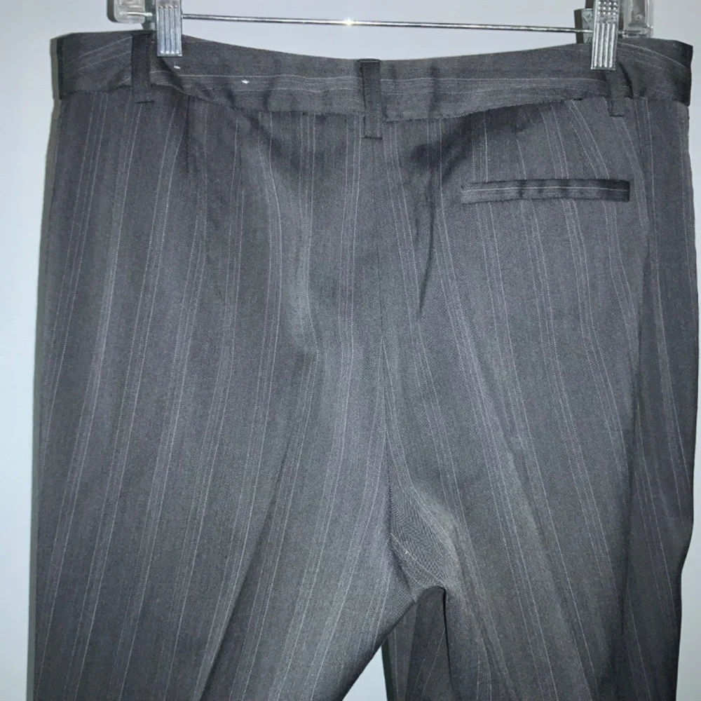 Ann Taylor dress slacks Sz 12 tone on tone stripe wide leg